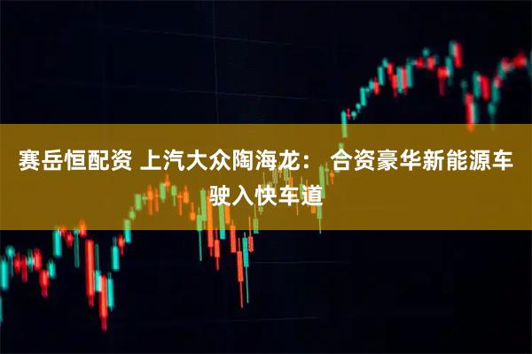 赛岳恒配资 上汽大众陶海龙： 合资豪华新能源车驶入快车道