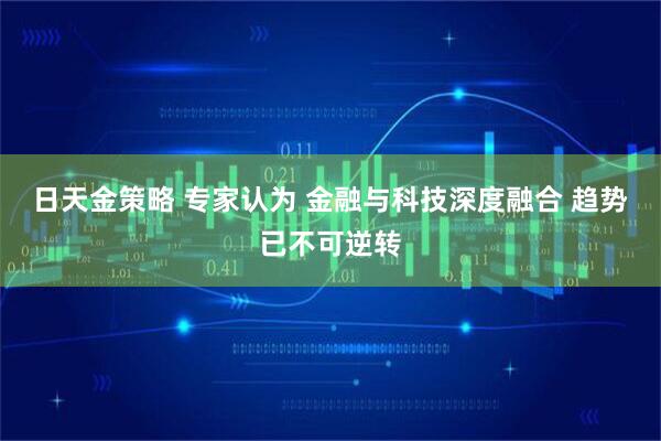 日天金策略 专家认为 金融与科技深度融合 趋势已不可逆转