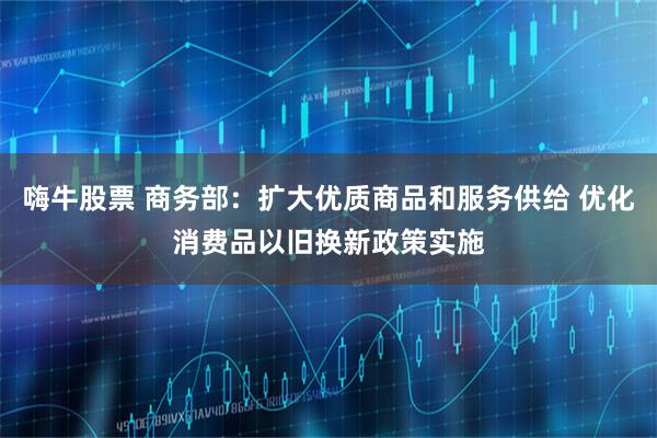 嗨牛股票 商务部：扩大优质商品和服务供给 优化消费品以旧换新政策实施